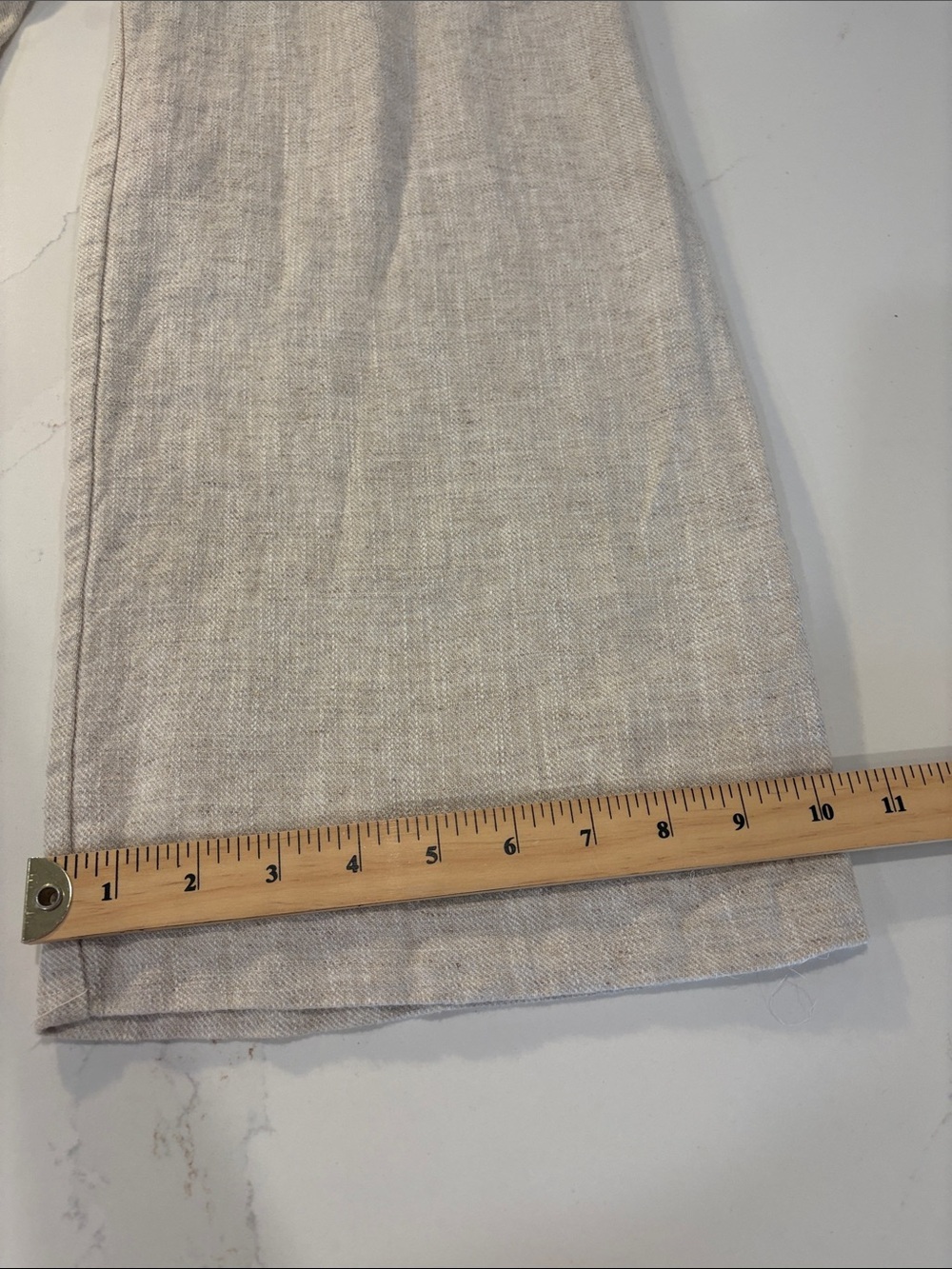 Dynamite Yasmin Striagnt leg Linen-Blend Pants Light Beige SZ 0 - Picture 7 of 13